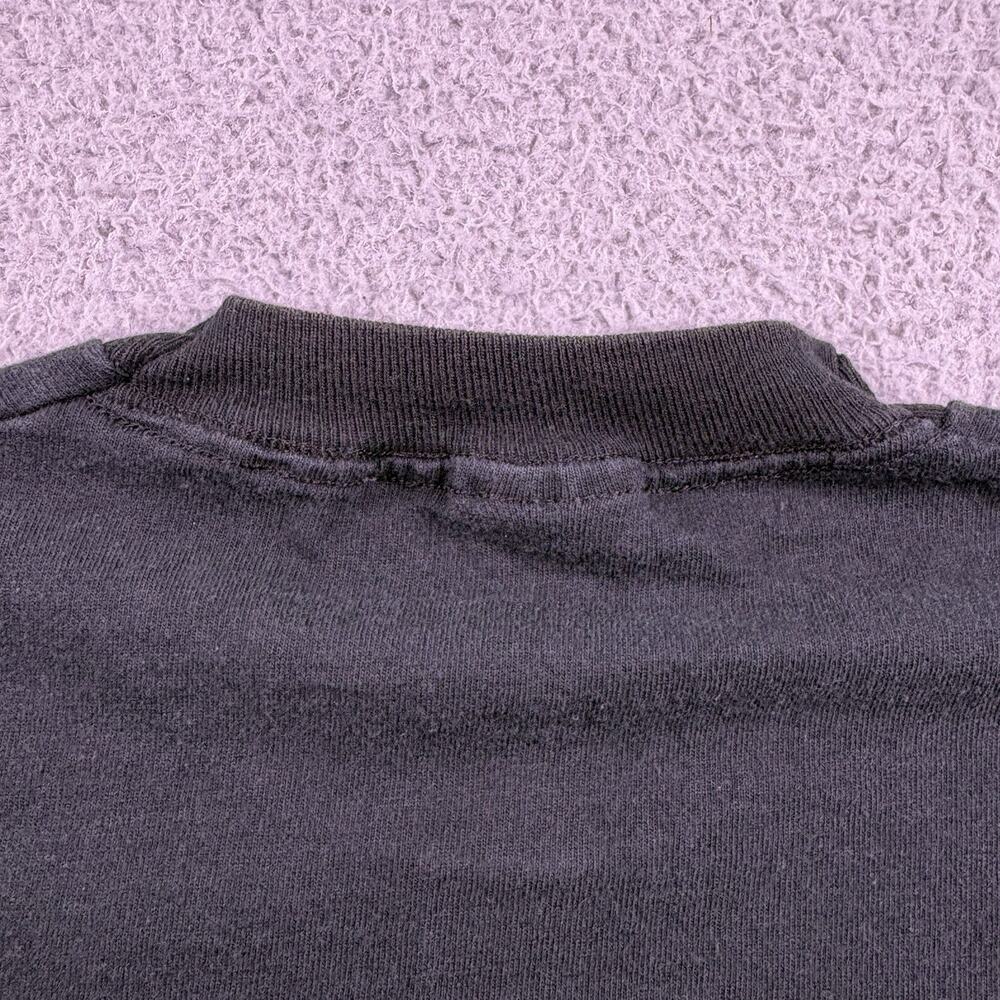 VTG MTV Shirt Mens L Black USA Fruit The Loom Pre Shrunk Egg Single Stitch 90s - Picture 11 of 12